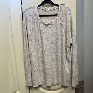 🚨CLEARANCE B1123-22 Space Dye Tee, heather grey, XL long sleeve top
